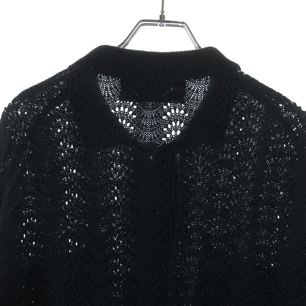 NO BRAND(ノーブランド) LIBERAL ARTS(リベラルアーツ) Knit Shirt Cardigan ニットシャツ カーディガン ブラック