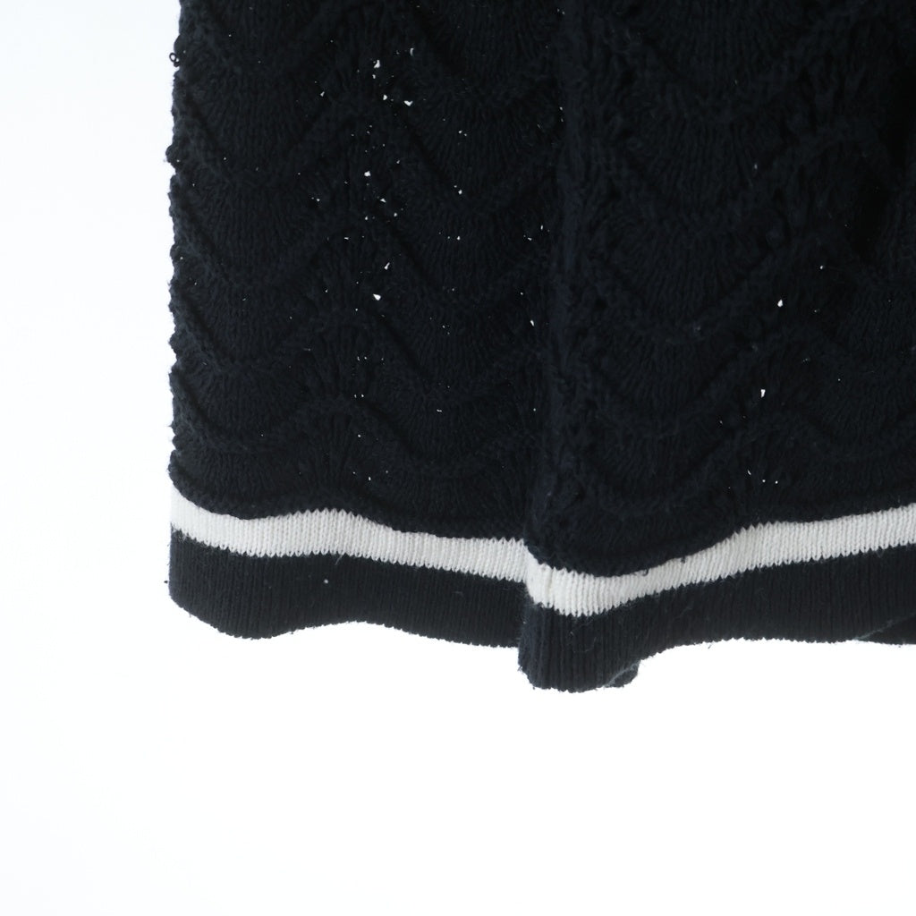NO BRAND(ノーブランド) LIBERAL ARTS(リベラルアーツ) Knit Shirt Cardigan ニットシャツ カーディガン ブラック
