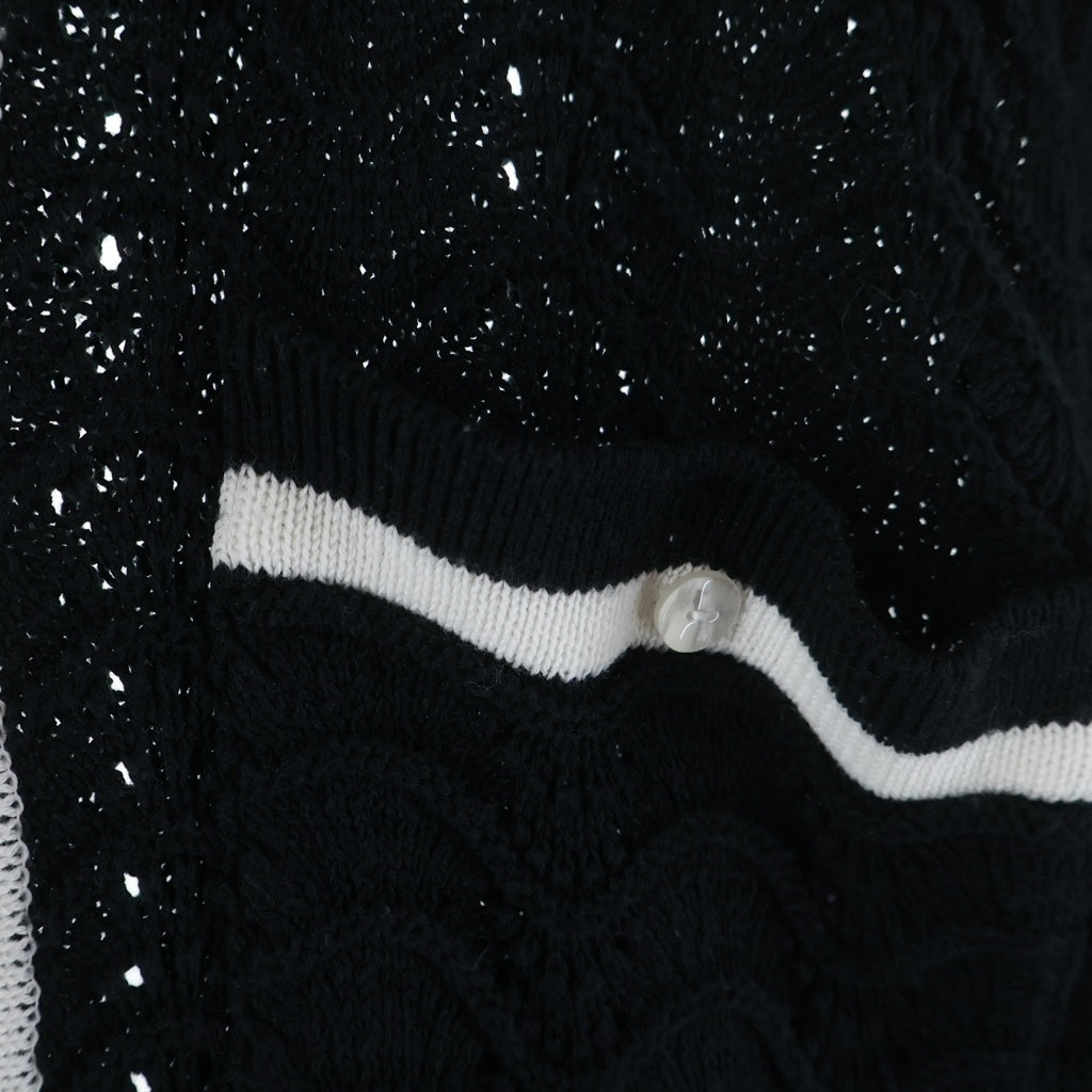 NO BRAND(ノーブランド) LIBERAL ARTS(リベラルアーツ) Knit Shirt Cardigan ニットシャツ カーディガン ブラック