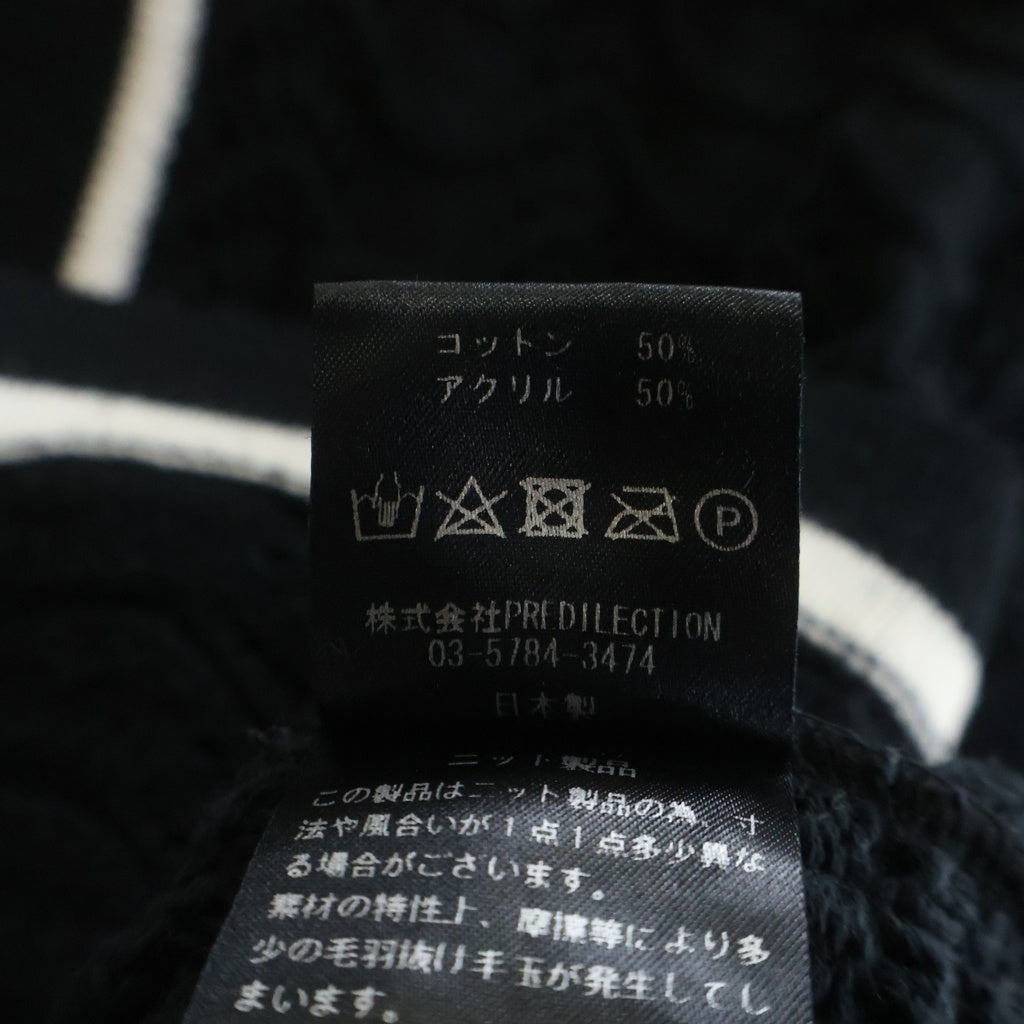 NO BRAND(ノーブランド) LIBERAL ARTS(リベラルアーツ) Knit Shirt Cardigan ニットシャツ カーディガン ブラック
