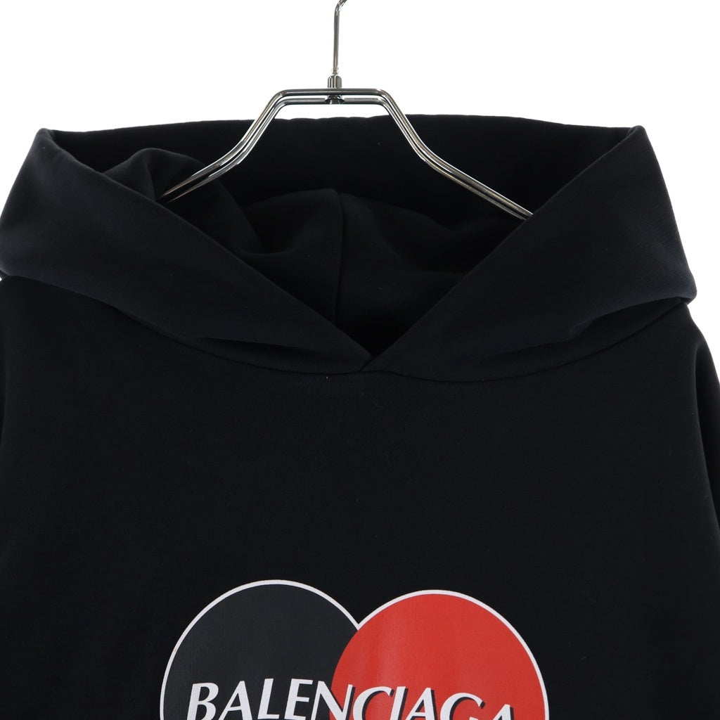 BALENCIAGA(バレンシアガ) 20SS Credit Card Logo Hoodie クレジットカード ロゴ プルオーバーパーカー ブラック 620973 TIV80