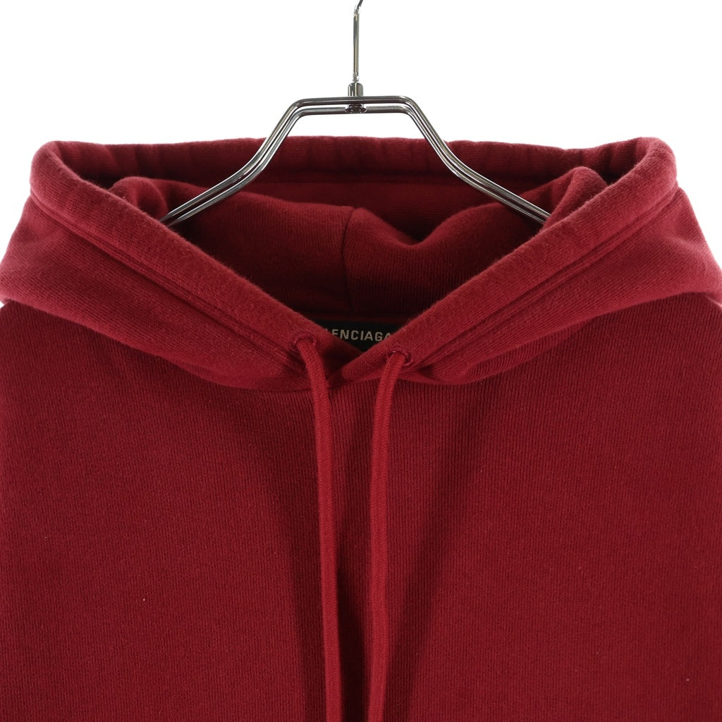 BALENCIAGA(バレンシアガ) 19SS Logo Pullover hoodie 556143 TDV04 バックロゴ プルオーバーフーディ スウェット レッド
