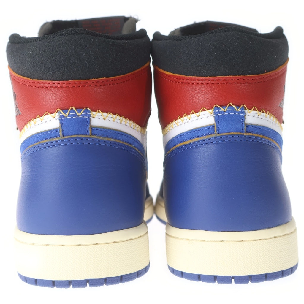 NIKE(ナイキ) ×UNION AIR JORDAN 1 RETRO HI NRG ユニオン エアジョーダン1 レトロ ハイカットスニーカー ホワイト/ブルー/レッド US9.5/27.5cm BV1300-146