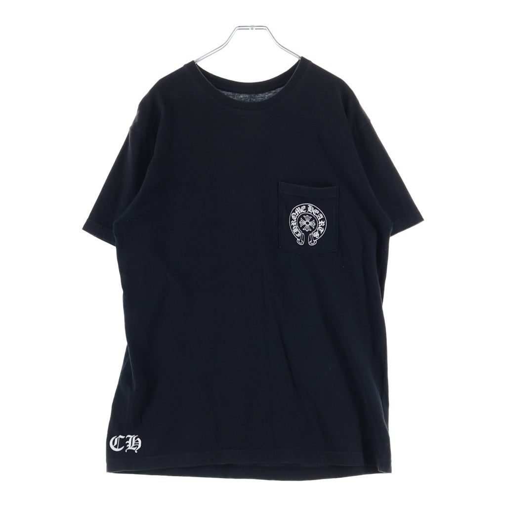 CHROME HEARTS(クロムハーツ) Honolulu Horseshoe SS Tee ホノルル限定 バック ホースシュー クルーネック半袖Tシャツカットソー ブラック