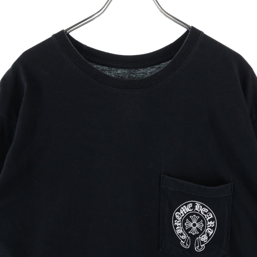 CHROME HEARTS(クロムハーツ) Honolulu Horseshoe SS Tee ホノルル限定 バック ホースシュー クルーネック半袖Tシャツカットソー ブラック
