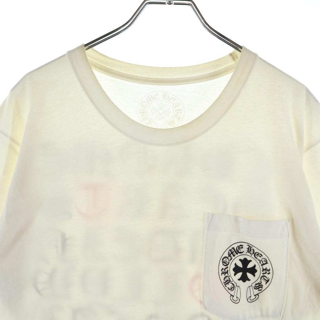 CHROME HEARTS(クロムハーツ) Made In Hollywood T-shirt メイド イ ンハリウッド 両面プリントクルーネック半袖Tシャツカットソー ホワイト