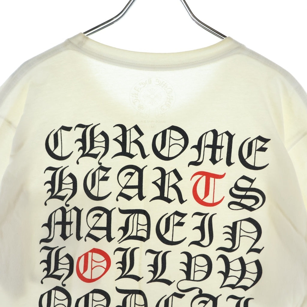 CHROME HEARTS(クロムハーツ) Made In Hollywood T-shirt メイド イ ンハリウッド 両面プリントクルーネック半袖Tシャツカットソー ホワイト