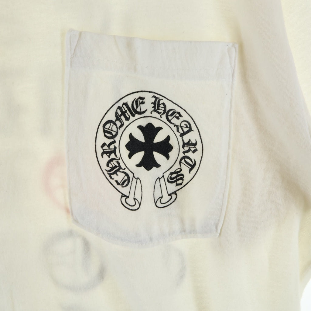 CHROME HEARTS(クロムハーツ) Made In Hollywood T-shirt メイド イ ンハリウッド 両面プリントクルーネック半袖Tシャツカットソー ホワイト