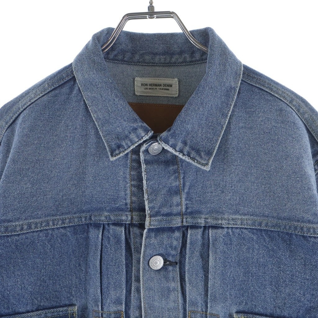RON HERMAN(ロンハーマン) Recycled Cotton Used Denim Jacket リサイクルコットン ユーズド デニムジャケット インディゴ 4120400018