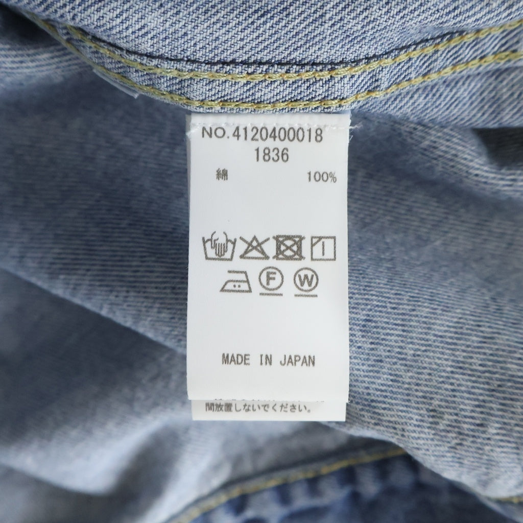 RON HERMAN(ロンハーマン) Recycled Cotton Used Denim Jacket リサイクルコットン ユーズド デニムジャケット インディゴ 4120400018