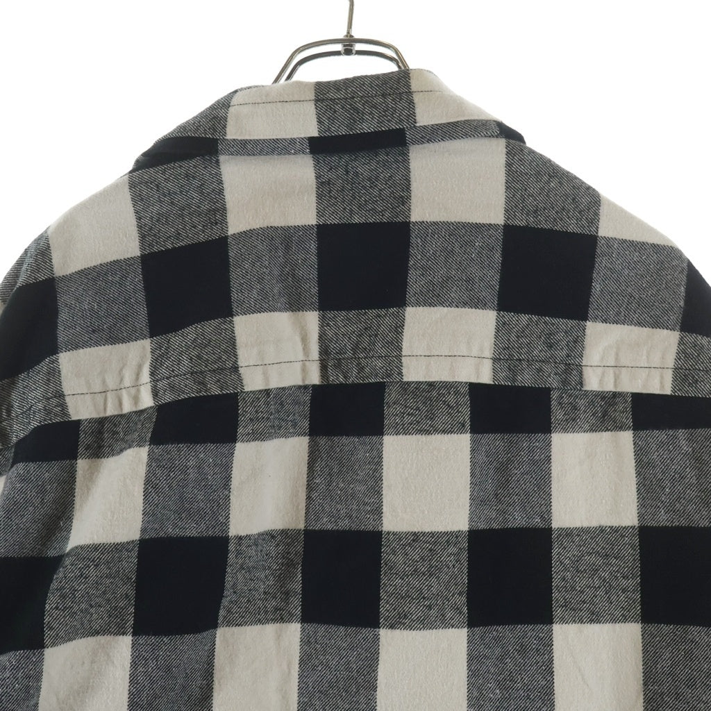 MAISON MIHARAYASUHIRO(メゾンミハラヤスヒロ) Amateur Sewn Like Check Shirt チェック柄 フランネル長袖シャツ ブラック/ホワイト A15SH086