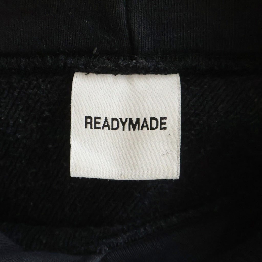 READY MADE(レディメイド) HOODIE SMILE スマイルロゴ プルオーバーパーカー フーディー ブラック RE-CO-BK-00-00-245