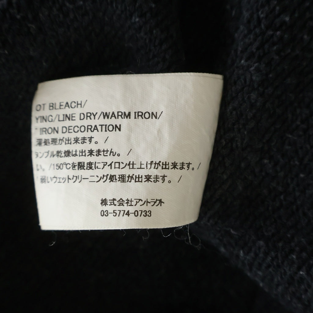 READY MADE(レディメイド) HOODIE SMILE スマイルロゴ プルオーバーパーカー フーディー ブラック RE-CO-BK-00-00-245