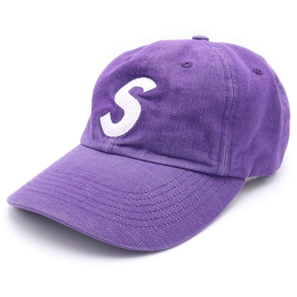 SUPREME(シュプリーム) 25SS Cordura Denim S Logo 6-Panal コーデュラデニム Sロゴ6パネル Sロゴ刺繍 キャップ 帽子 パープル