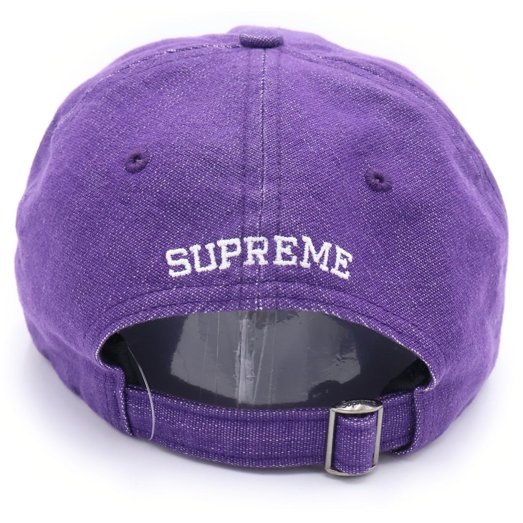 SUPREME(シュプリーム) 25SS Cordura Denim S Logo 6-Panal コーデュラデニム Sロゴ6パネル Sロゴ刺繍 キャップ 帽子 パープル