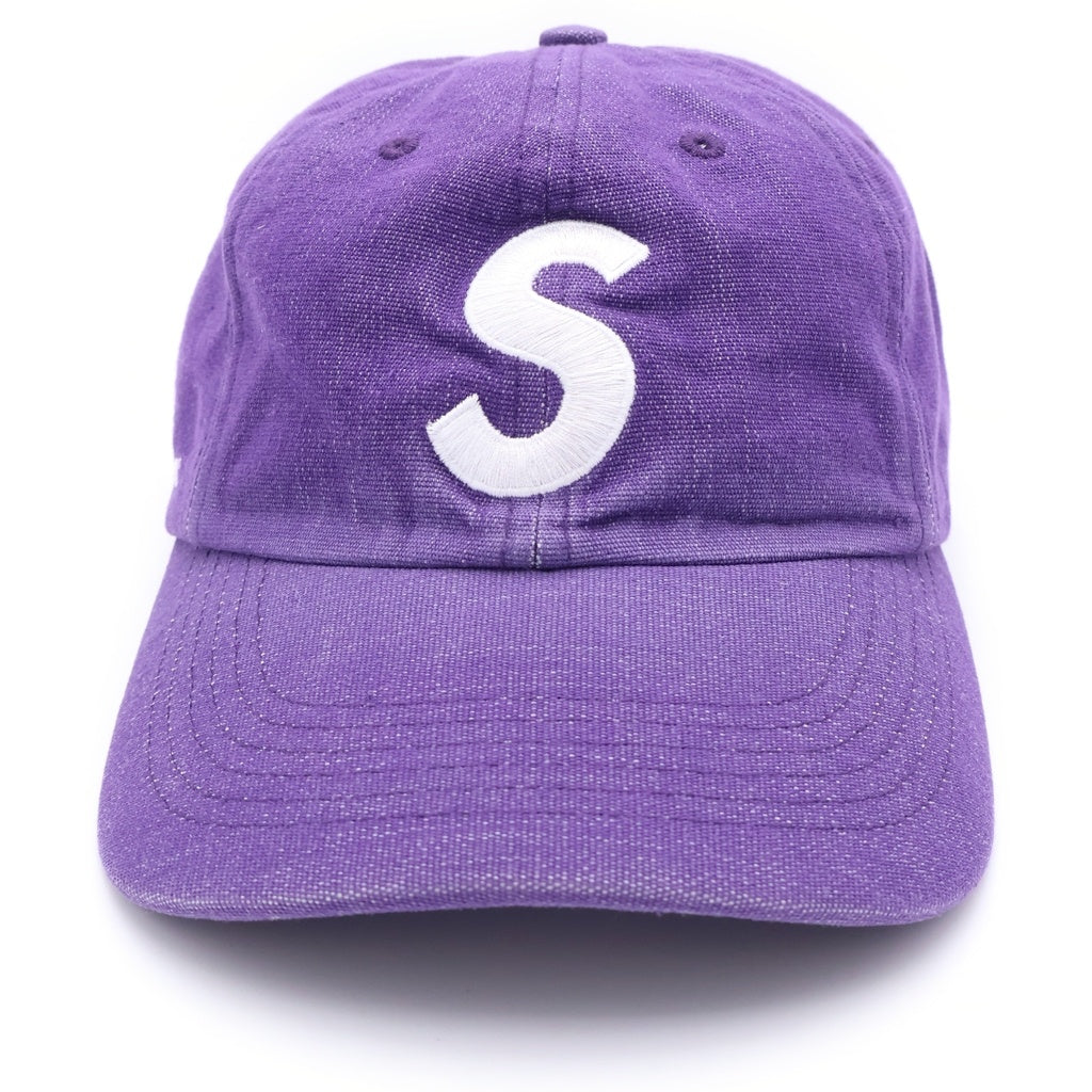 SUPREME(シュプリーム) 25SS Cordura Denim S Logo 6-Panal コーデュラデニム Sロゴ6パネル Sロゴ刺繍 キャップ 帽子 パープル