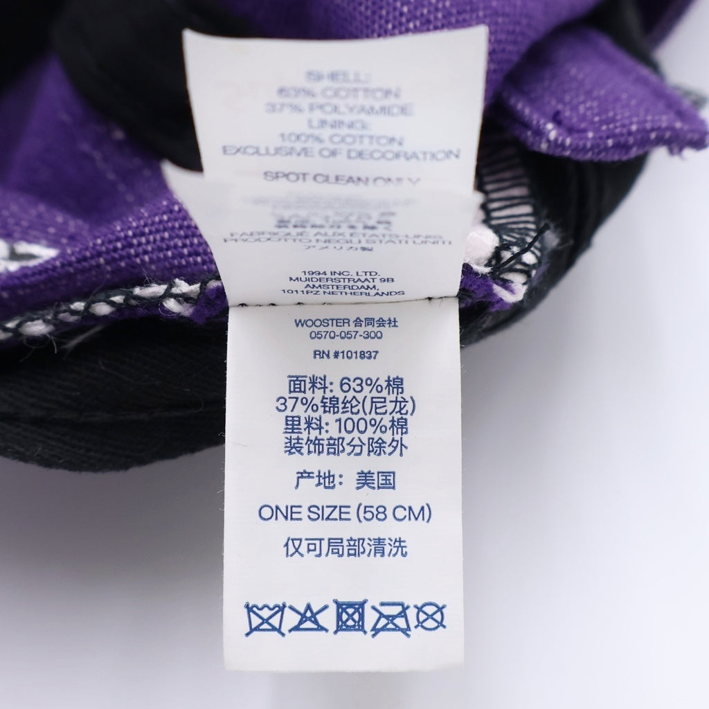 SUPREME(シュプリーム) 25SS Cordura Denim S Logo 6-Panal コーデュラデニム Sロゴ6パネル Sロゴ刺繍 キャップ 帽子 パープル