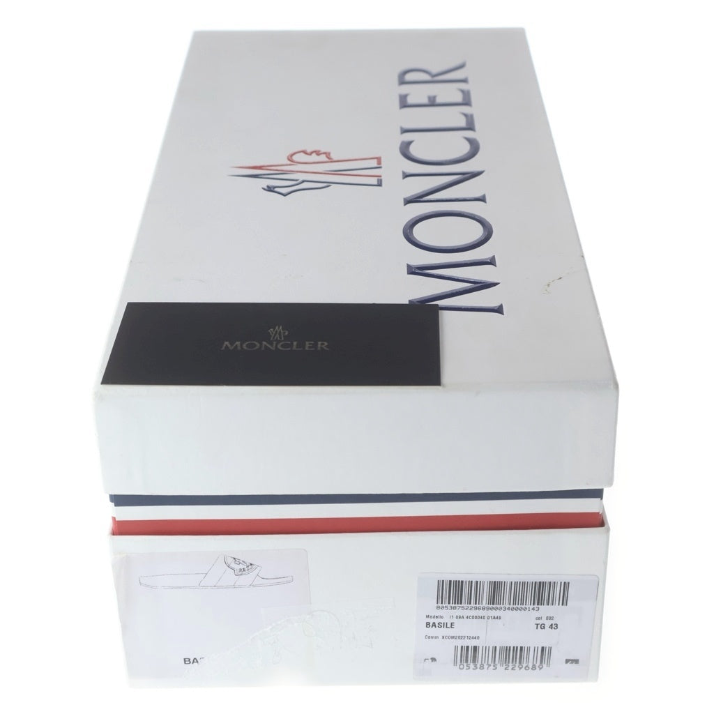 MONCLER(モンクレール) Basile バジーレ トリコロール シャワー スライドサンダル ホワイト 4C00040 01A49