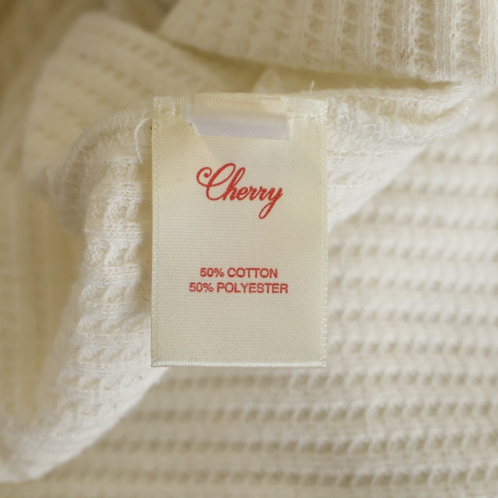 NO BRAND(ノーブランド) 【Cherry】チェリー Best West Thermal サーマル 長袖Tシャツ ロングスリーブカットソー ホワイト