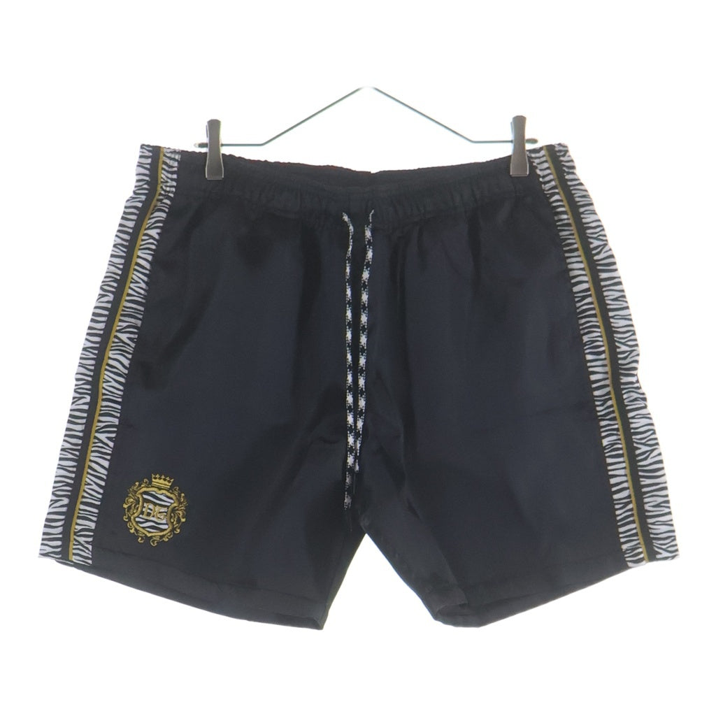 DENIM TEARS(デニムティアーズ) One Stripe Short Pants サイドロゴ ハーフパンツ SS24WR002 ブラック