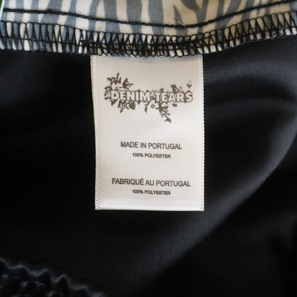 DENIM TEARS(デニムティアーズ) One Stripe Short Pants サイドロゴ ハーフパンツ SS24WR002 ブラック