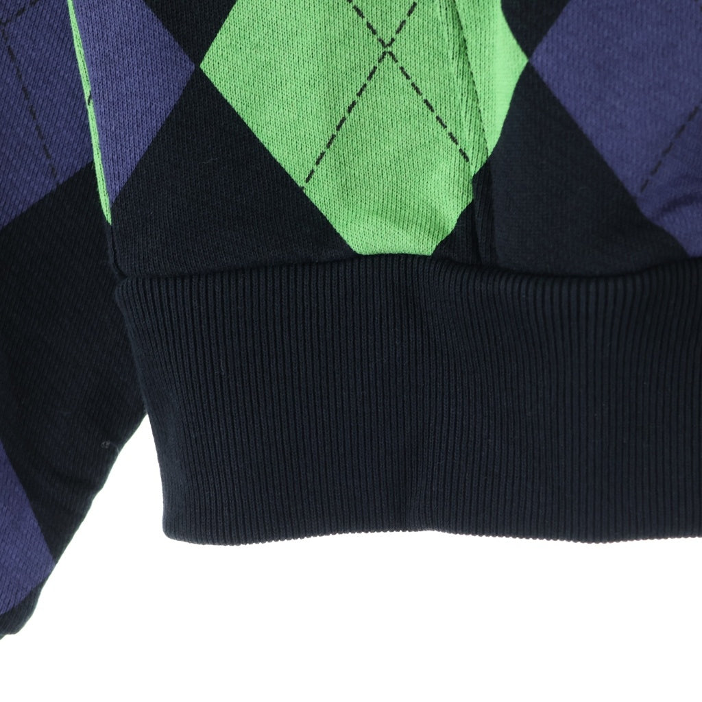 DENIM TEARS(デニムティアーズ) Intarsia Zip Up Plaid Hoodie 総柄