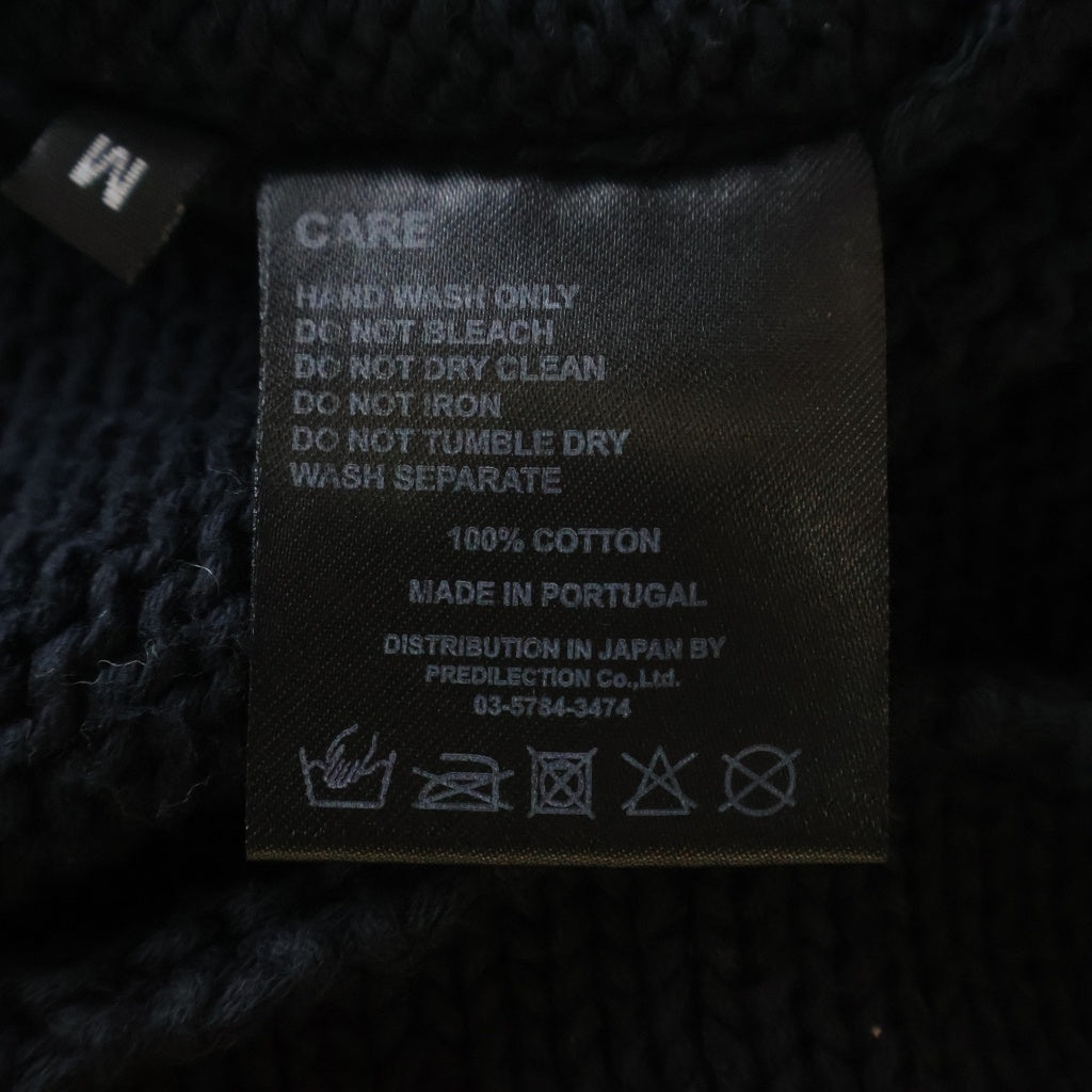 ASKYURSELF(アスクユアセルフ) RIDER CROSS KNIT ライダークロスニット ブラック