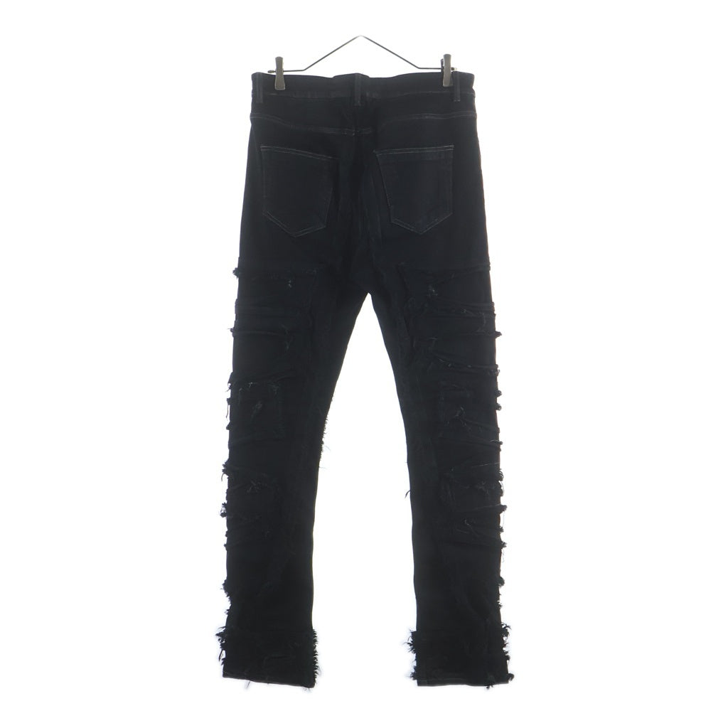 DRKSHDW(ダークシャドウ) 21AW DETROIT CUT JEANS コーティング加工 デトロイトカットデニムパンツ ブラック DU02A3366 SBD