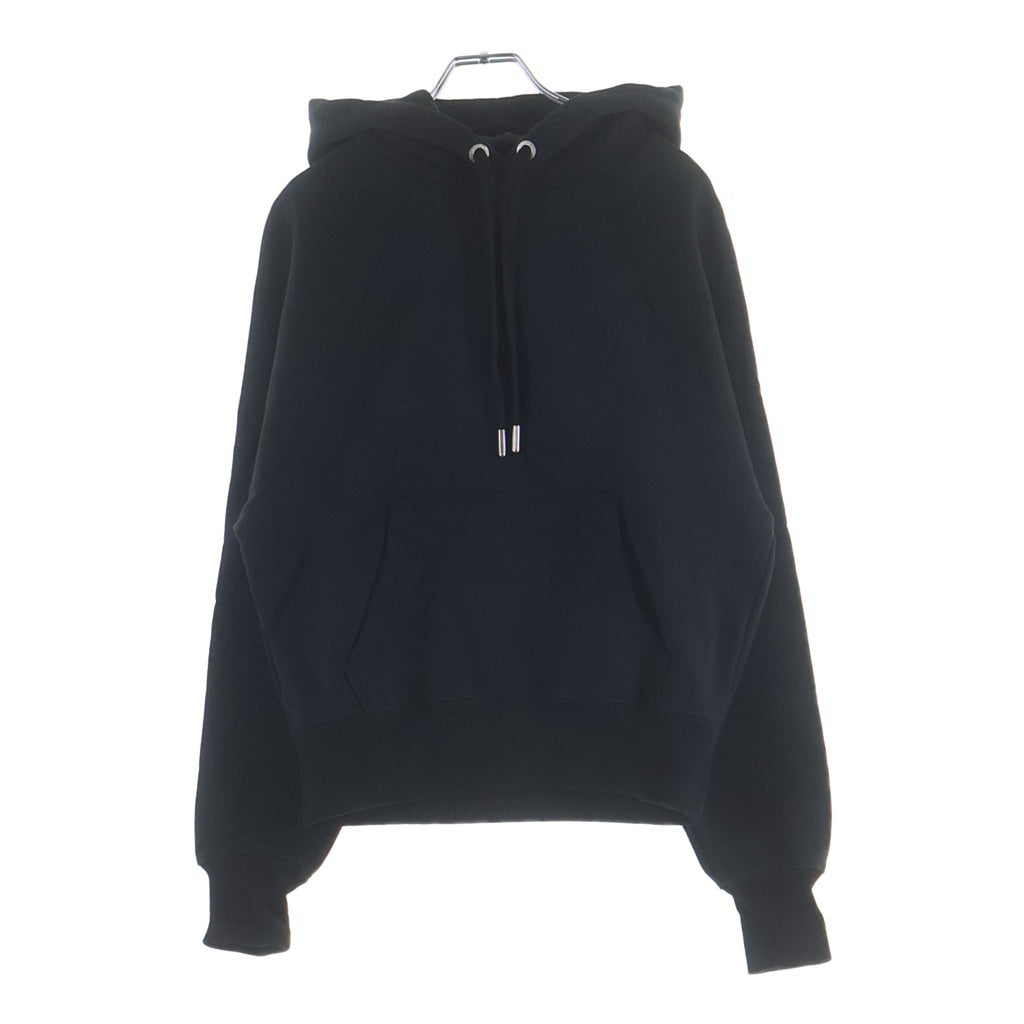 AMI Alexandre Mattiussi(アミアレクサンドルマテュッシ) Ami de Coeur Hoodie ハートロゴ刺繍 プルオーバーパーカー フーディー ブラック USW202.747 レディース