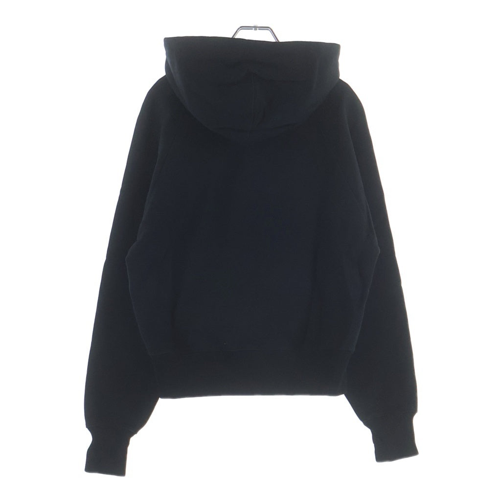 AMI Alexandre Mattiussi(アミアレクサンドルマテュッシ) Ami de Coeur Hoodie ハートロゴ刺繍 プルオーバーパーカー フーディー ブラック USW202.747 レディース