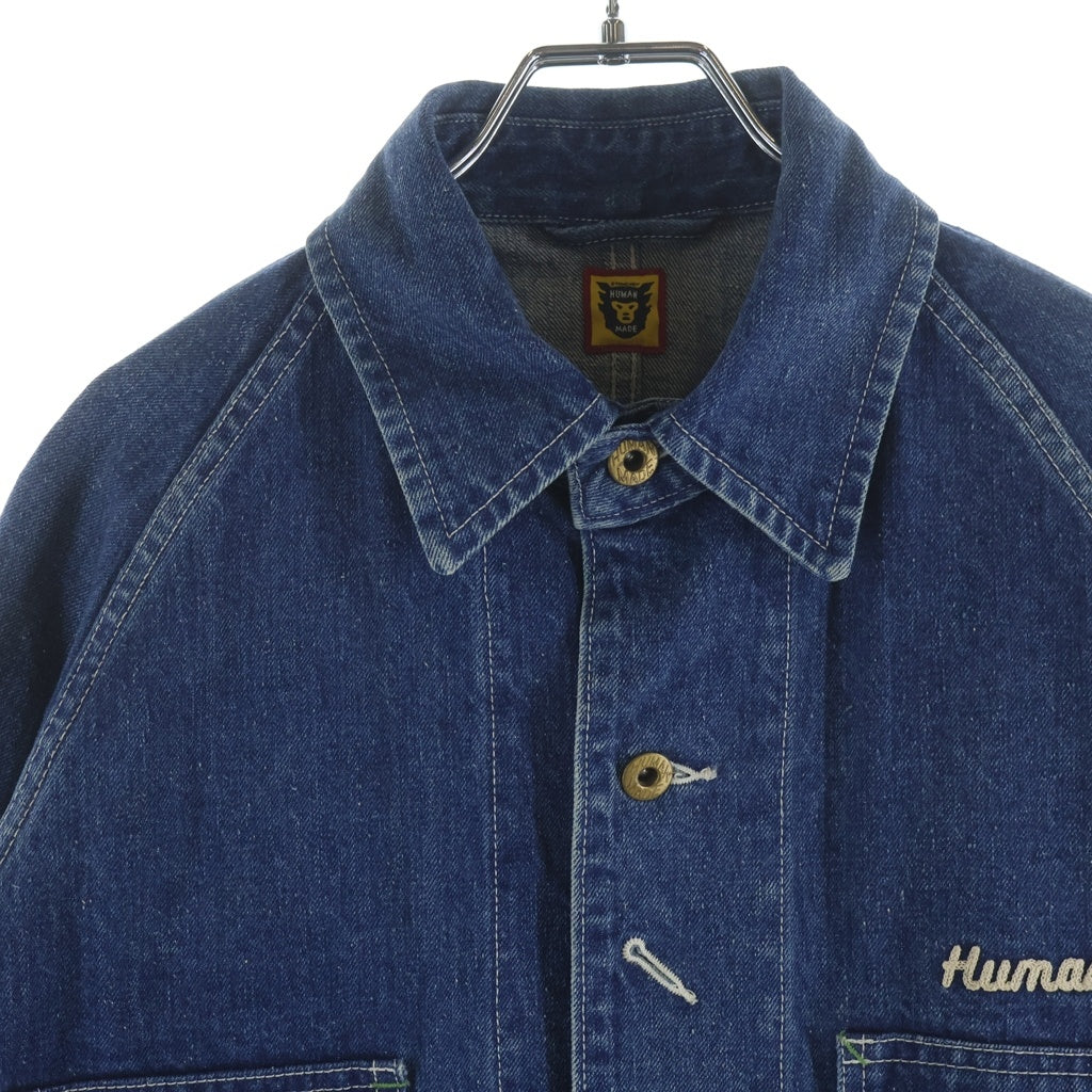 HUMAN MADE(ヒューマンメイド) THE FUTURE IS IN THE PAST デニムジャケット カバーオール インディゴ