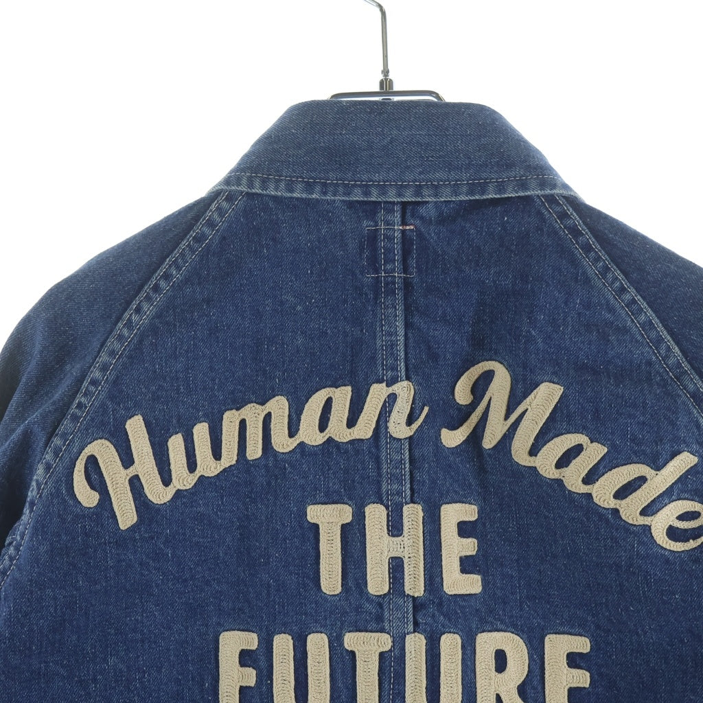 HUMAN MADE(ヒューマンメイド) THE FUTURE IS IN THE PAST デニムジャケット カバーオール インディゴ