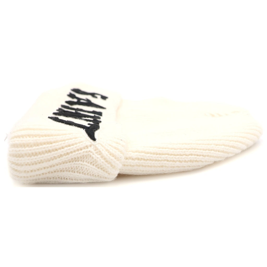 セントマイケル　ニットキャップ　ホワイト　キナリ　フリー　SAINT MX6 SAINT MICHAEL(セントマイケル) 26SS KNIT CAP SAINT WHITE ニット