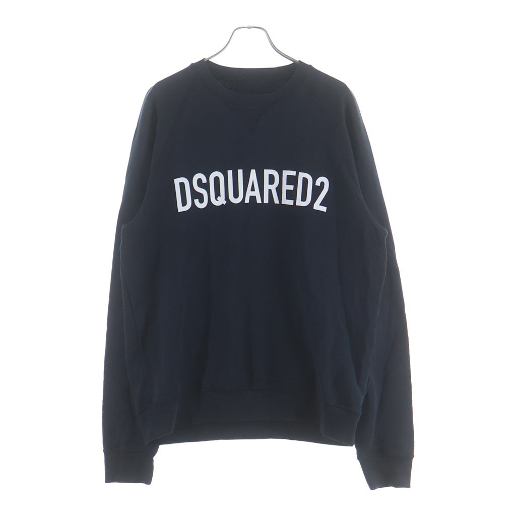 DSQUARED2(ディースクエアード) 22SS フロントロゴ スウェット コットン ブラック