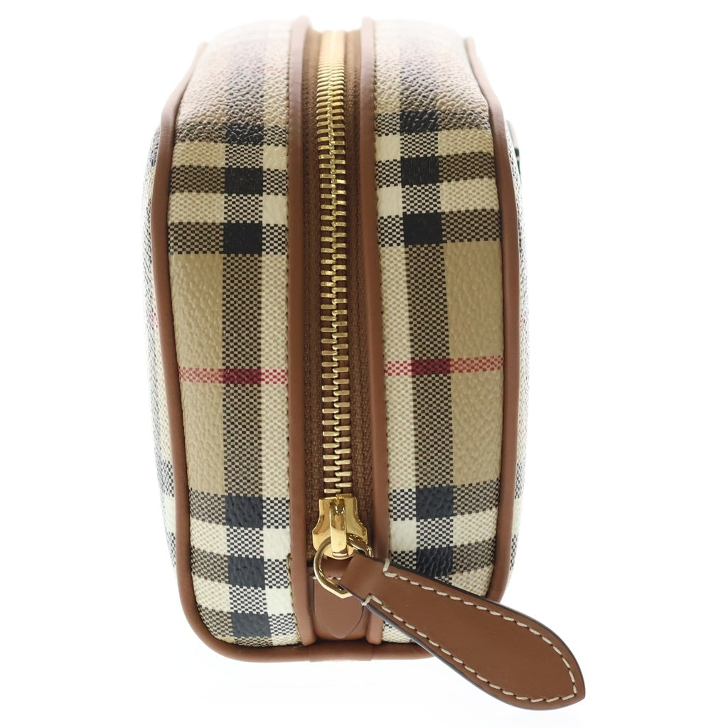 BURBERRY(バーバリー) スモール チェック トラベルポーチ 8067159 ベージュ レディース