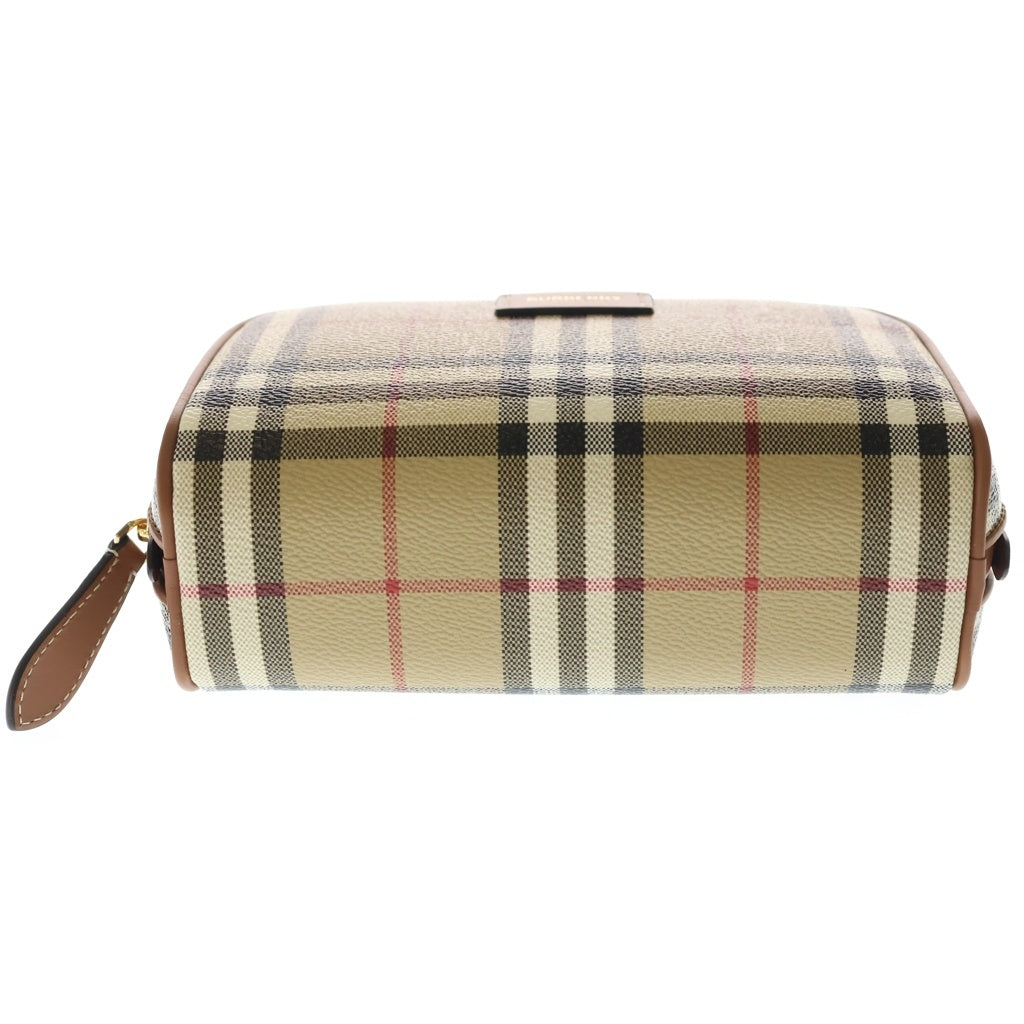 BURBERRY(バーバリー) スモール チェック トラベルポーチ 8067159 ベージュ レディース