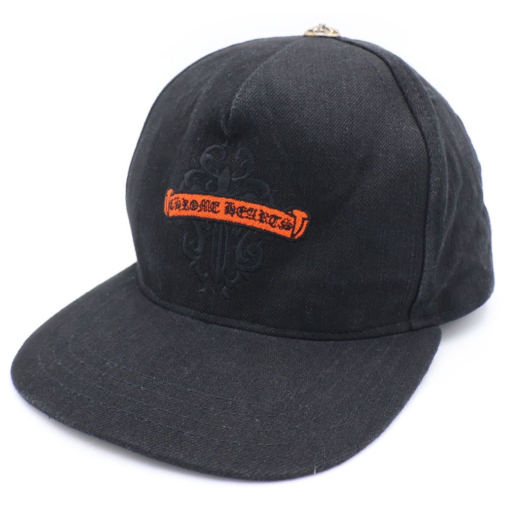 CHROME HEARTS(クロムハーツ) TRUCKER CAP デニムトラッカー ヴァインダガー刺繍 キャップ 帽子 ブラック