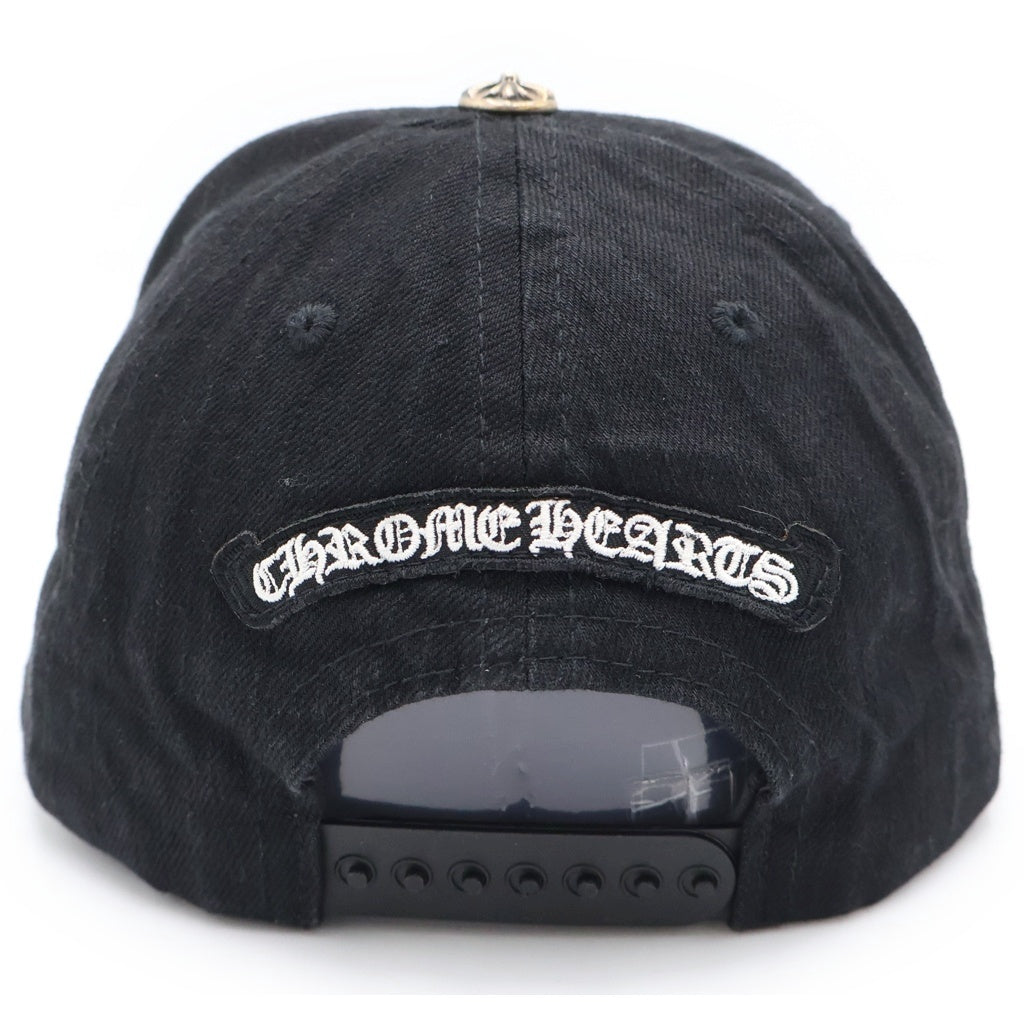 CHROME HEARTS(クロムハーツ) TRUCKER CAP デニムトラッカー ヴァインダガー刺繍 キャップ 帽子 ブラック
