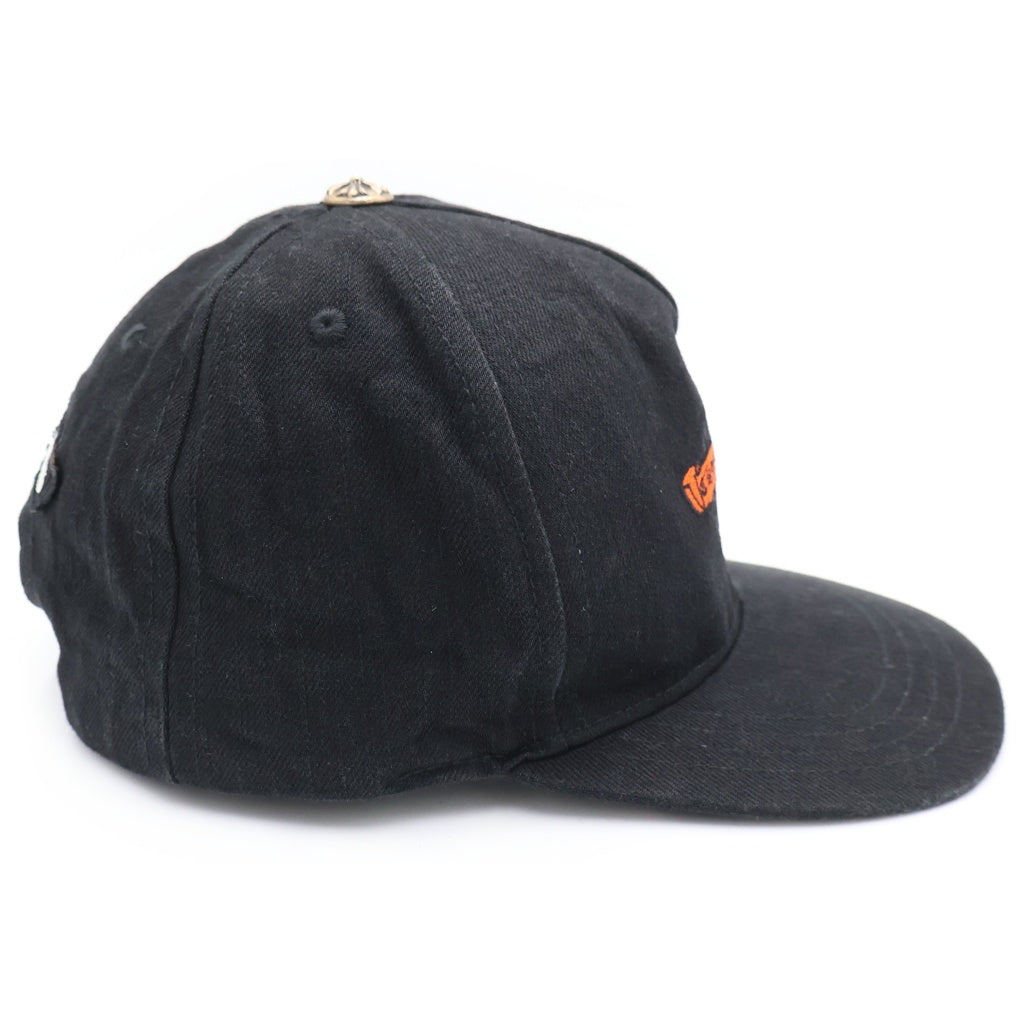 CHROME HEARTS(クロムハーツ) TRUCKER CAP デニムトラッカー ヴァインダガー刺繍 キャップ 帽子 ブラック