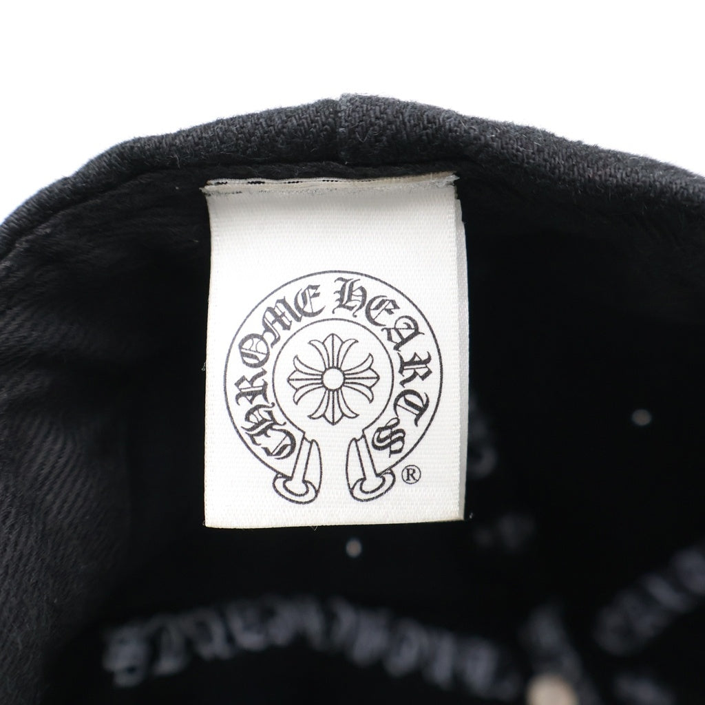 CHROME HEARTS(クロムハーツ) TRUCKER CAP デニムトラッカー ヴァインダガー刺繍 キャップ 帽子 ブラック