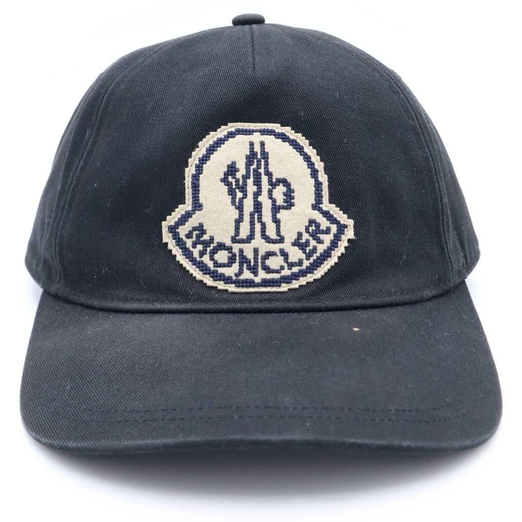MONCLER(モンクレール) 24AW BASEBALL CAP ロゴパッチ ベースボールキャップ ブラック J20913B00014 0U162