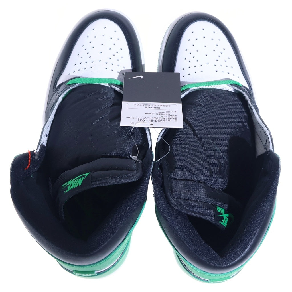 NIKE(ナイキ) AIR JORDAN 1 RETRO HIGH OG Celtics エアジョーダン 1 セルティック ローカットスニーカー ブラック/ホワイト/グリーン US9/27cm DZ5485-031