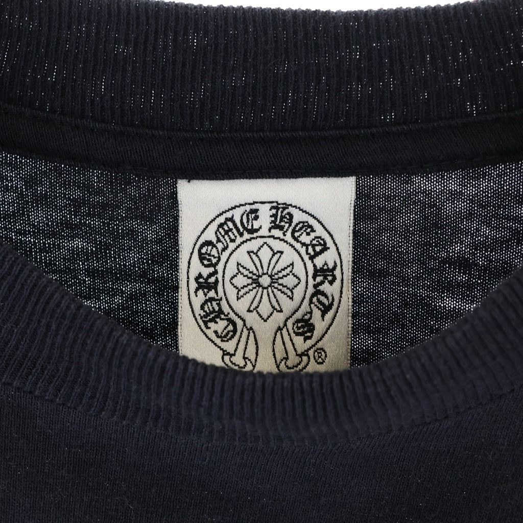 CHROME HEARTS(クロムハーツ) OLD CH SCROLL LOGO L/S TEE スクロールロゴ アームプリント ロングスリーブカットソー 長袖Tシャツ ブラック