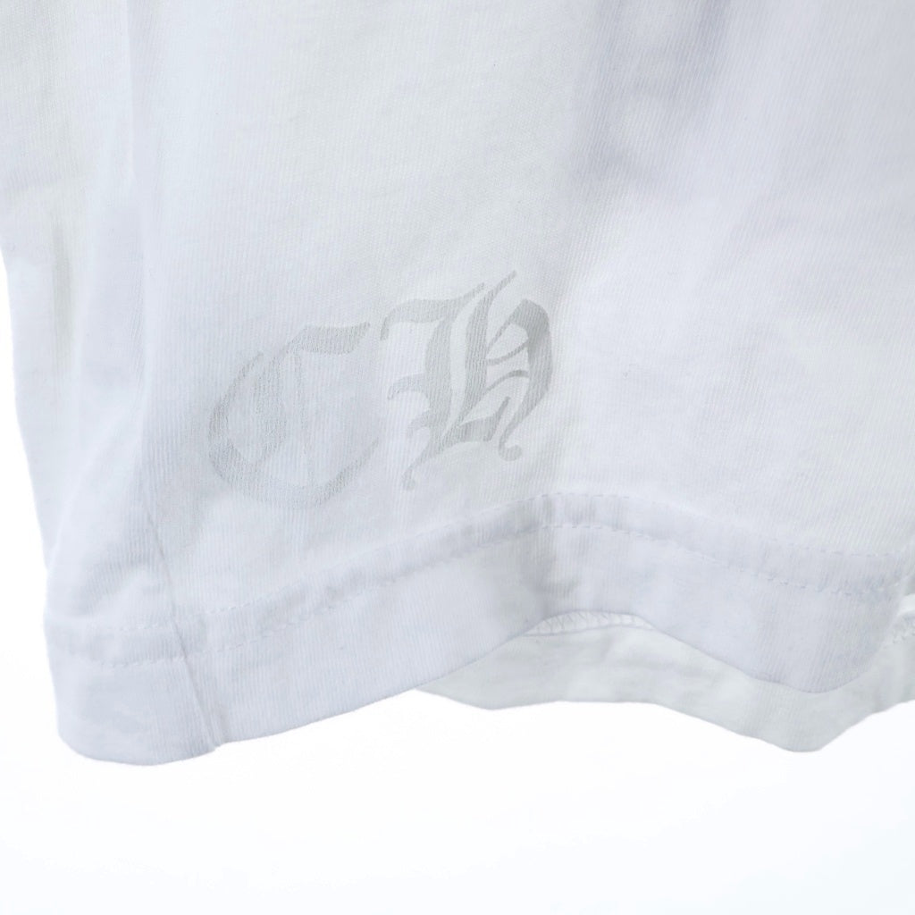 CHROME HEARTS(クロムハーツ) Honolulu Horseshoe S/S Tee ホノルル限定 バック ホースシュー クルーネック半袖Tシャツカットソー ホワイト
