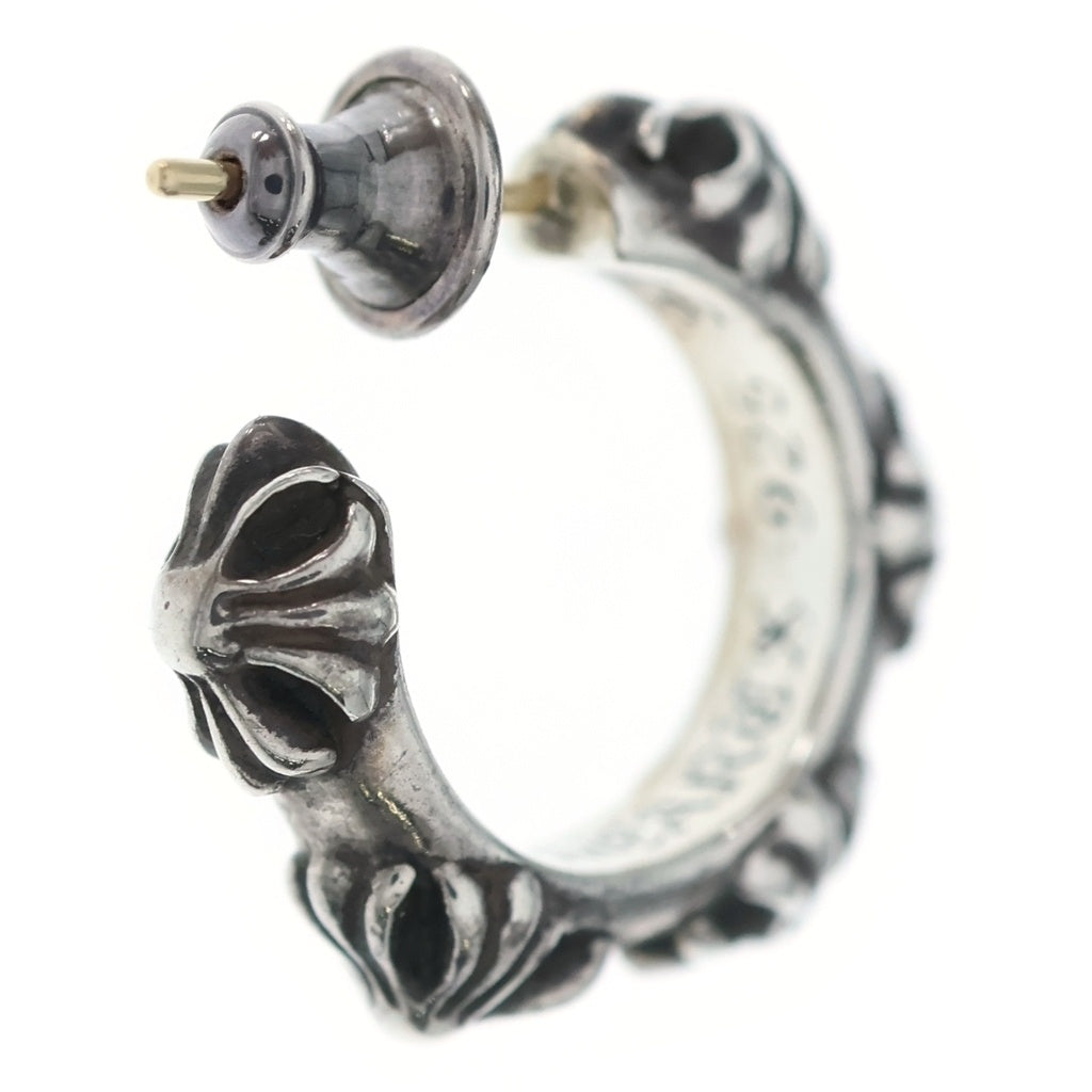 CHROME HEARTS(クロムハーツ) HOOP CROSS クロスバンド フープピアス シルバー BCA100