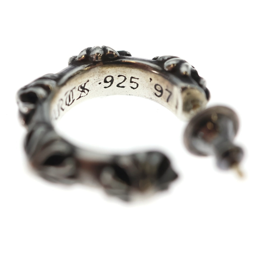 CHROME HEARTS(クロムハーツ) HOOP CROSS クロスバンド フープピアス シルバー BCA100