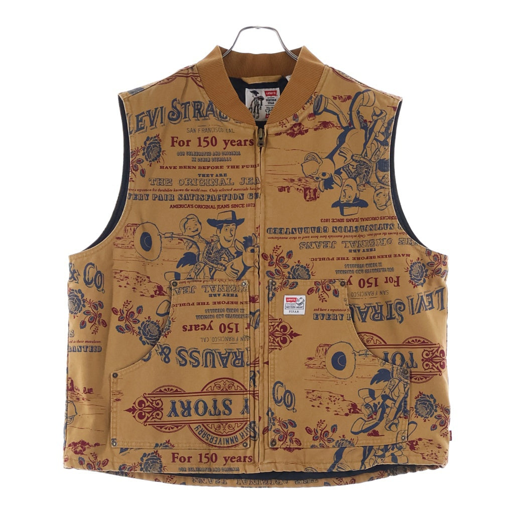Levi's(リーバイス) ×TOY STORY VEST トイストーリー ジップフロント ベスト ブラウン 00340O-0000