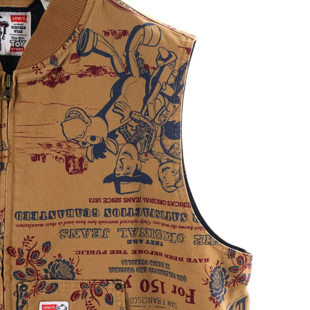 Levi's(リーバイス) ×TOY STORY VEST トイストーリー ジップフロント ベスト ブラウン 00340O-0000
