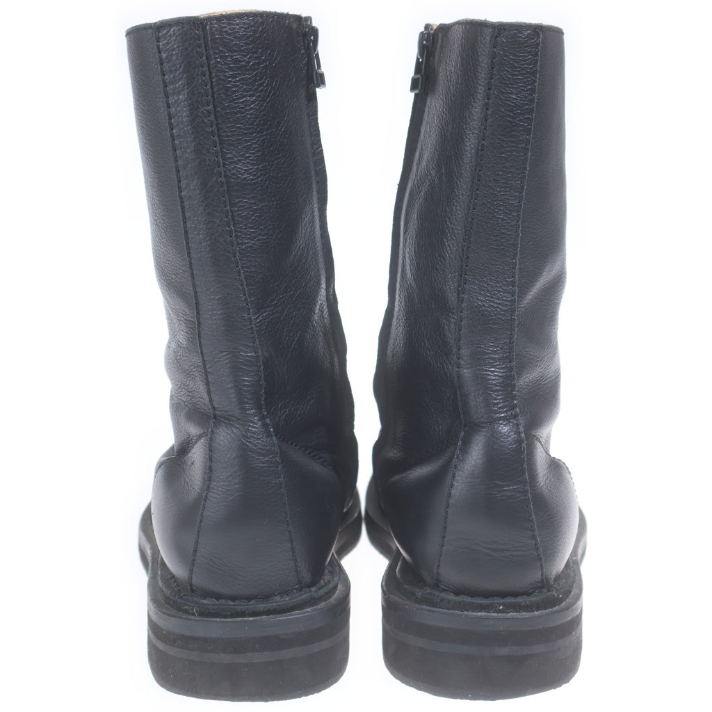 Yohji Yamamoto POUR HOMME(ヨウジヤマモト プールオム) 21AW MAT OILED LEATHER MILITARY BOOTS ハイカットミリタリーブーツ ブラック HX-E05-762