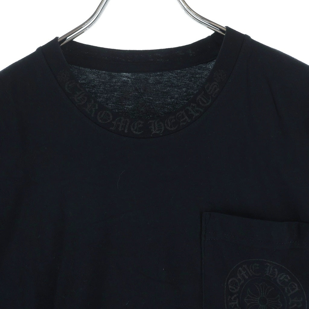 CHROME HEARTS(クロムハーツ) CH L/S NECK LOGO ネックロゴプリント グラデーション 袖ロゴ 長袖Tシャツ ロングスリーブカットソー ブラック/マルチカラー